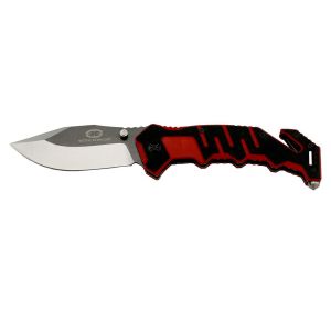 Witharmour Knife Coltello Emergenza RESCUER BLACK/RED Tagliacinture