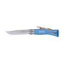 Coltello Opinel Blue Knife TRADIZIONE N.7 LAMA ACCIAIO INOX MANICO AZZURRO